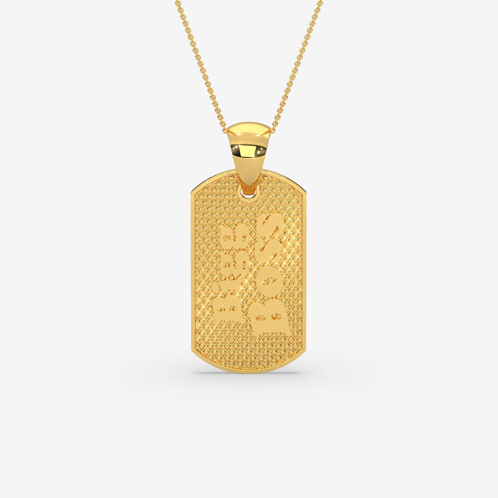 Bigg Daddy Gold Dog Tag Pendant | Personalized Men's Jewelry
