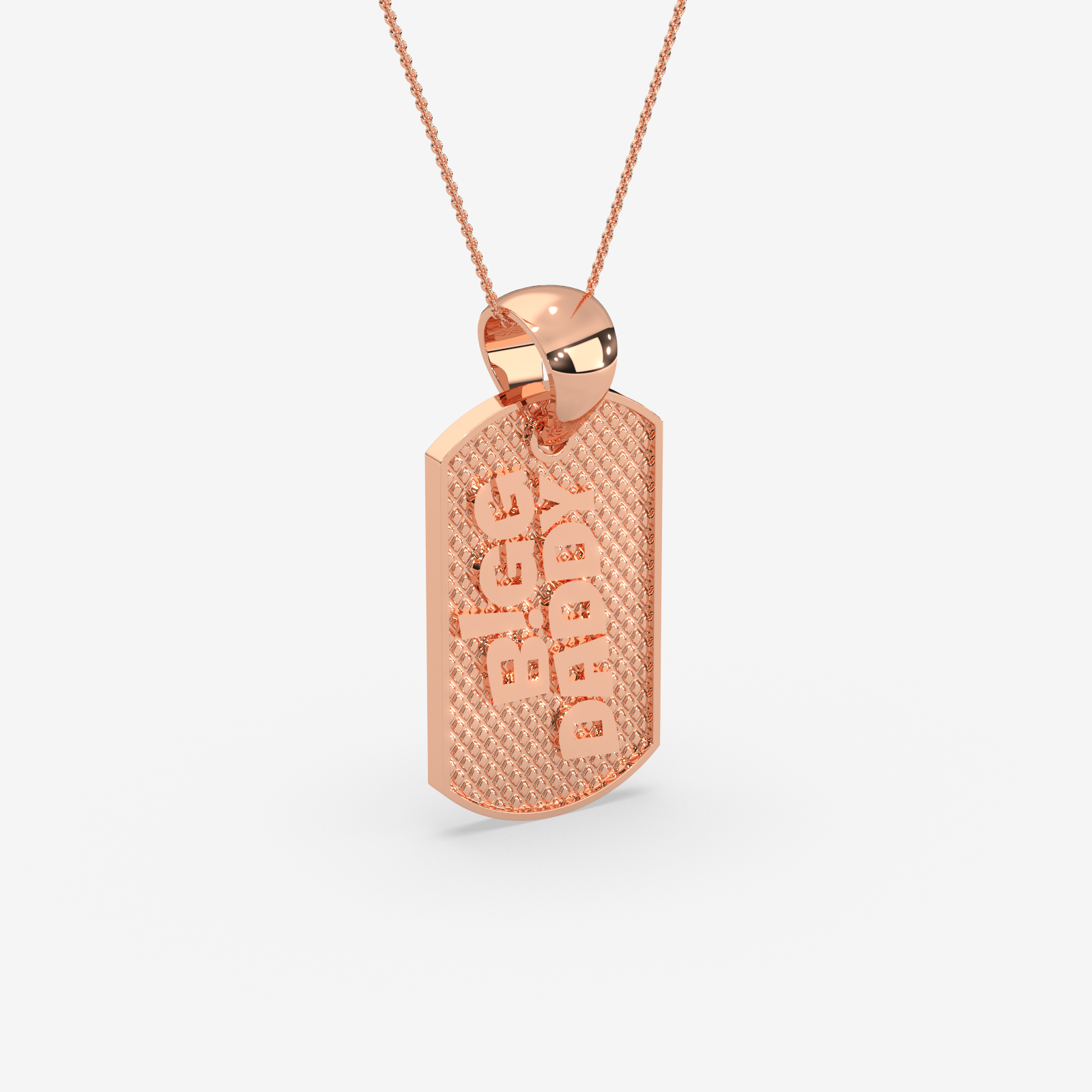 Bigg Daddy Gold Dog Tag Pendant | Personalized Men's Jewelry