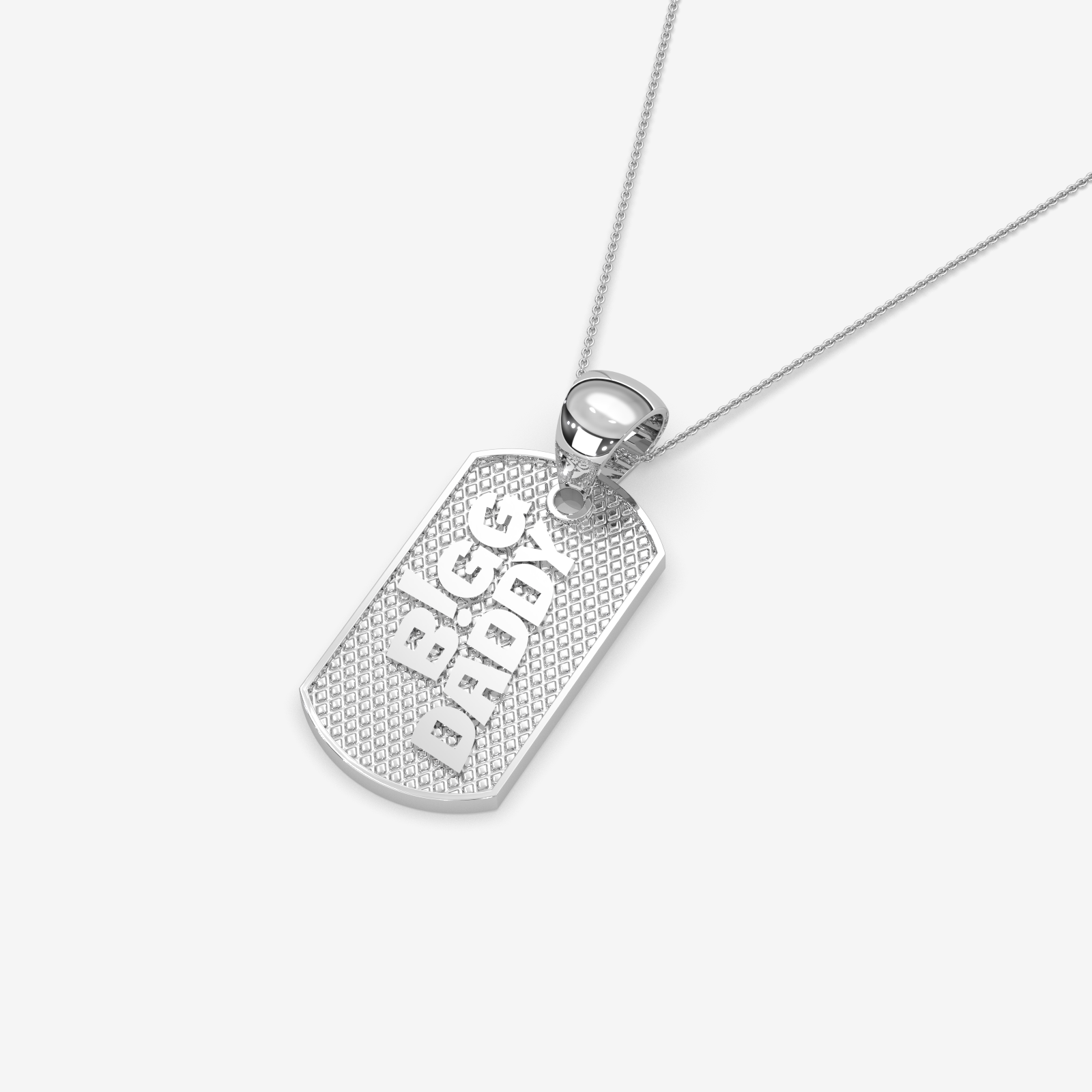 Bigg Daddy Gold Dog Tag Pendant | Personalized Men's Jewelry
