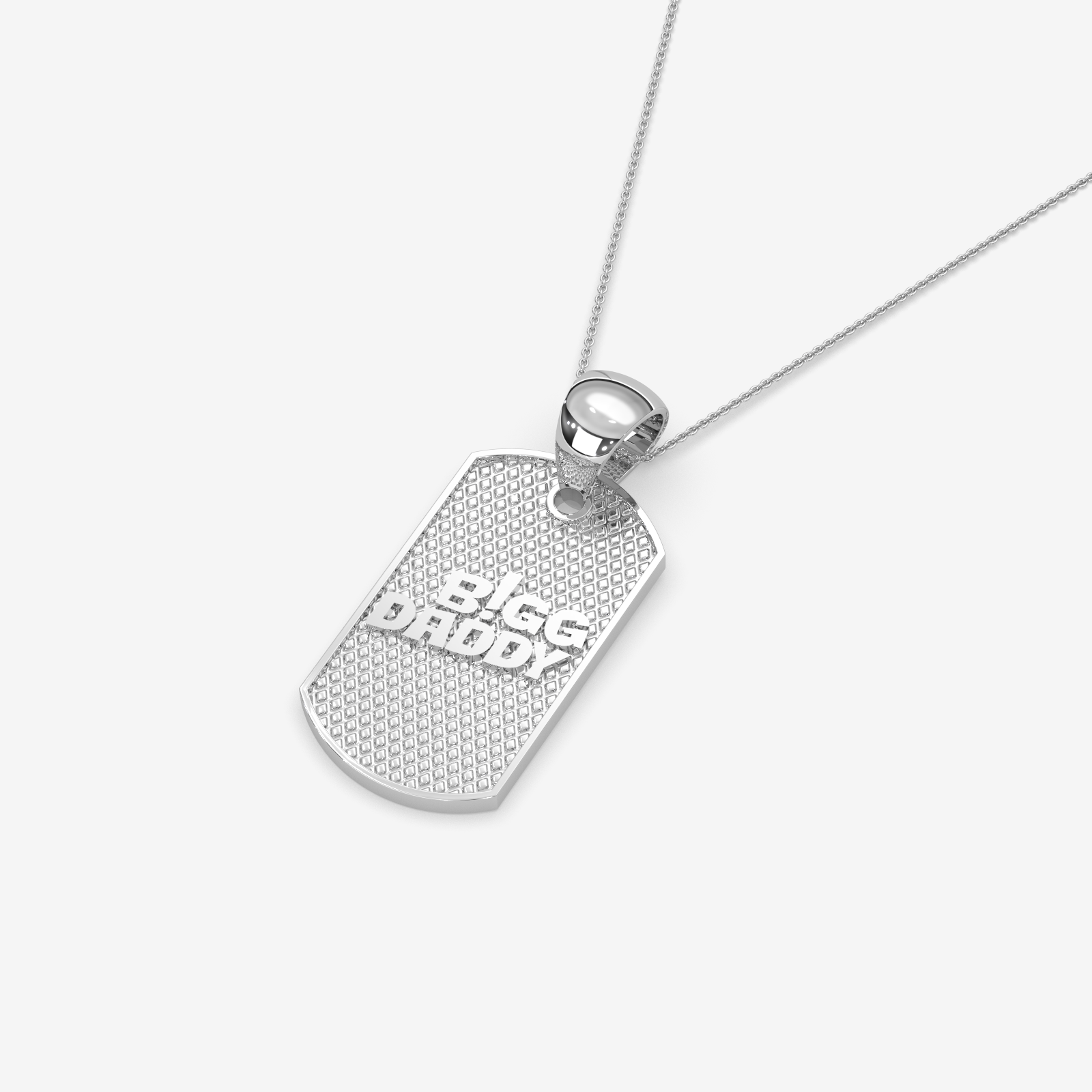 Bigg Daddy Gold Dog Tag Pendant | Personalized Men's Jewelry