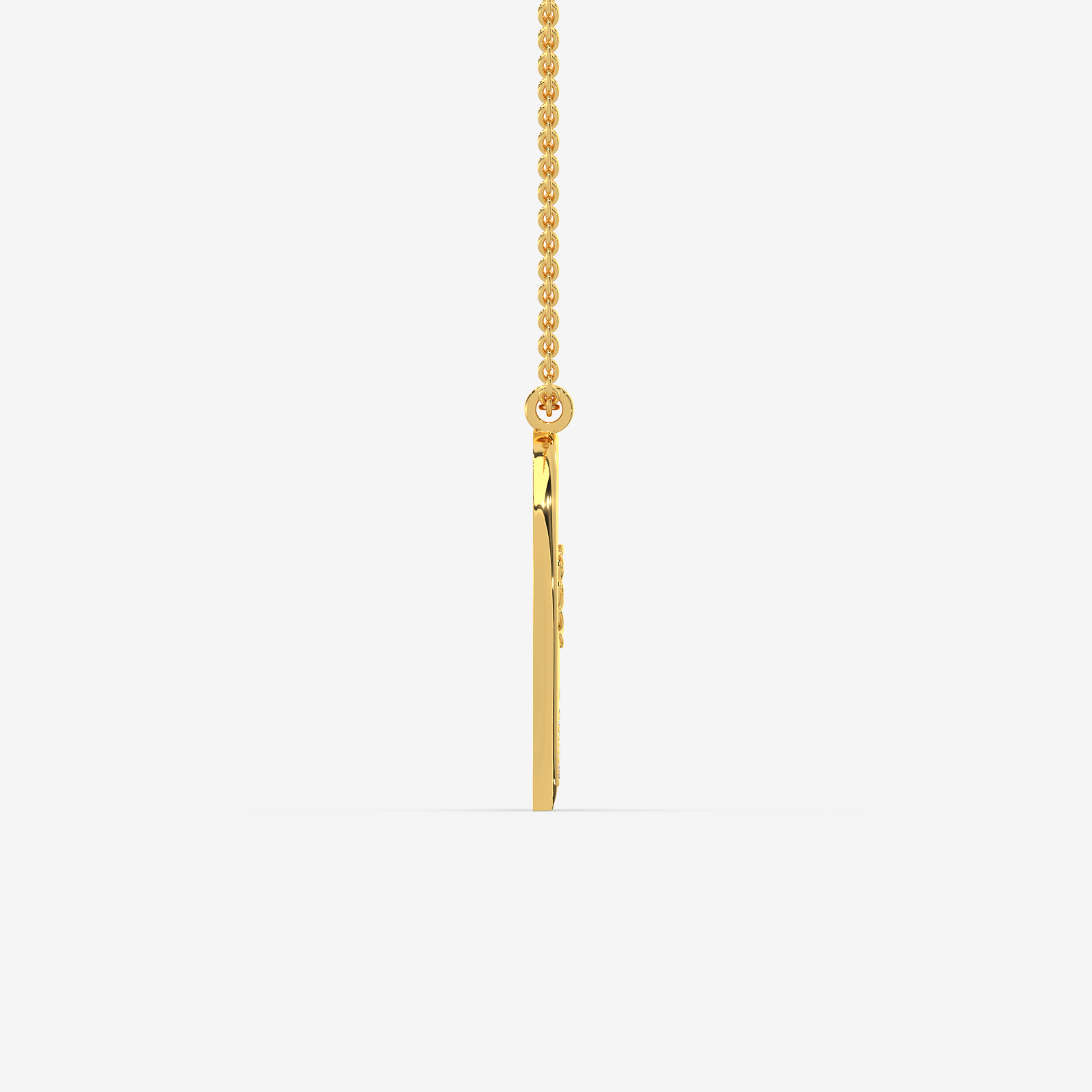 18K Gold Diamond Floral Heart Pendant | Elegant Daily Wear