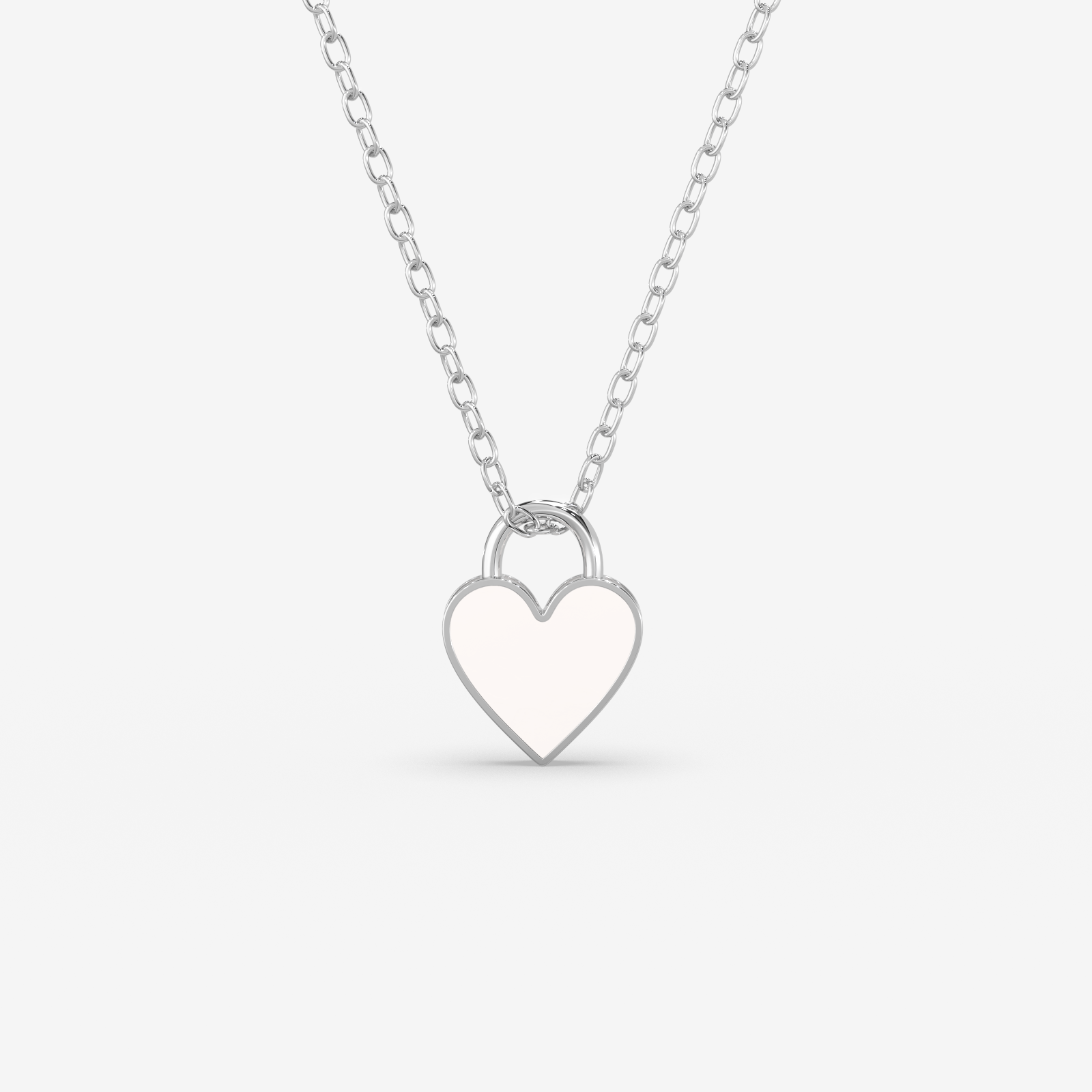 18k Gold Heart Padlock Pendant Necklace | Premium Dainty Jewelry