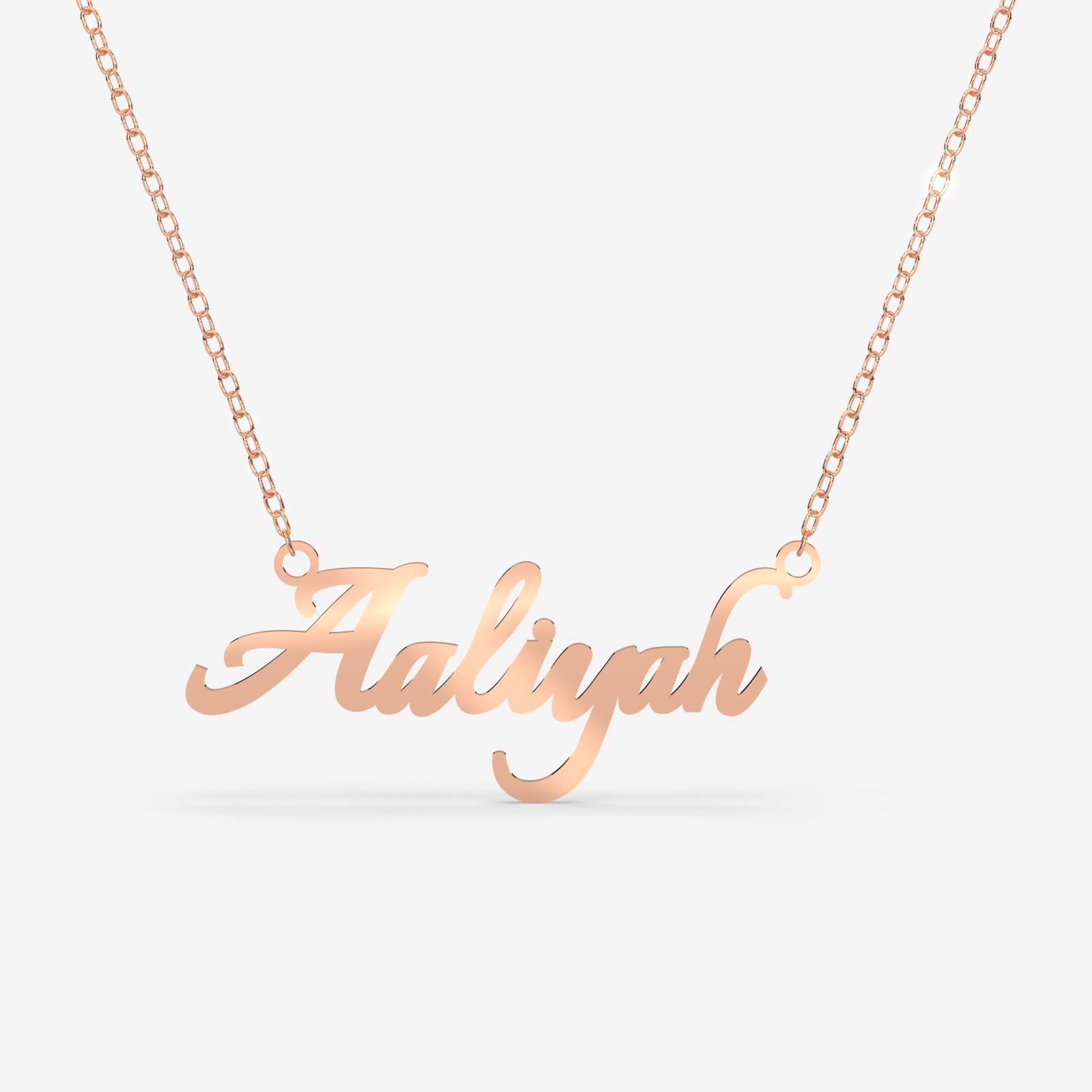 English Name Custom Gold Necklace – 18K Gold