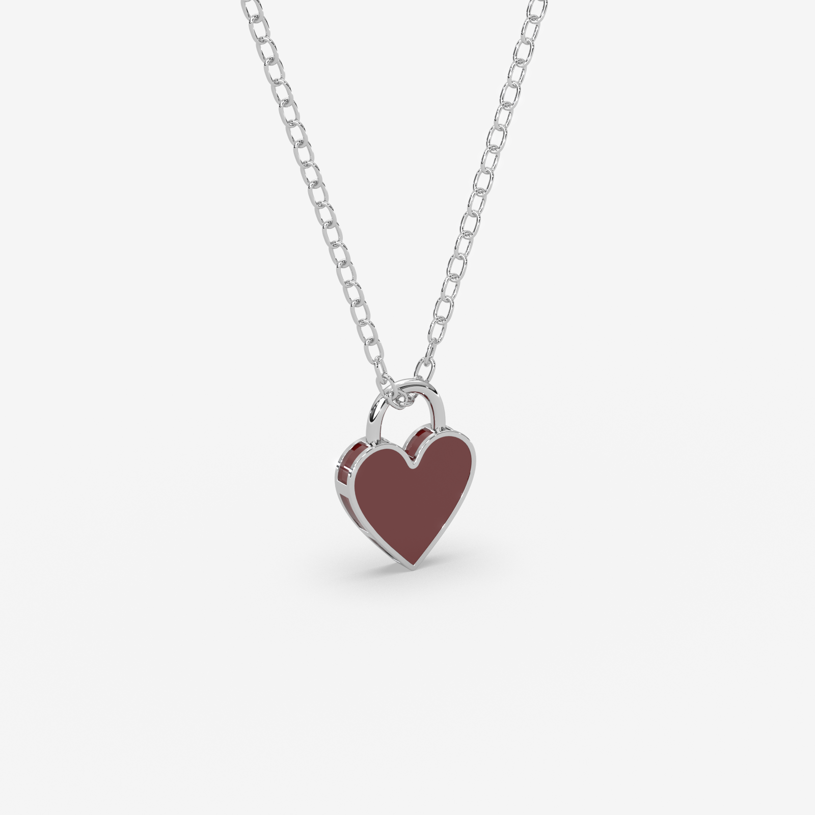 18k Gold Heart Padlock Pendant Necklace | Premium Dainty Jewelry