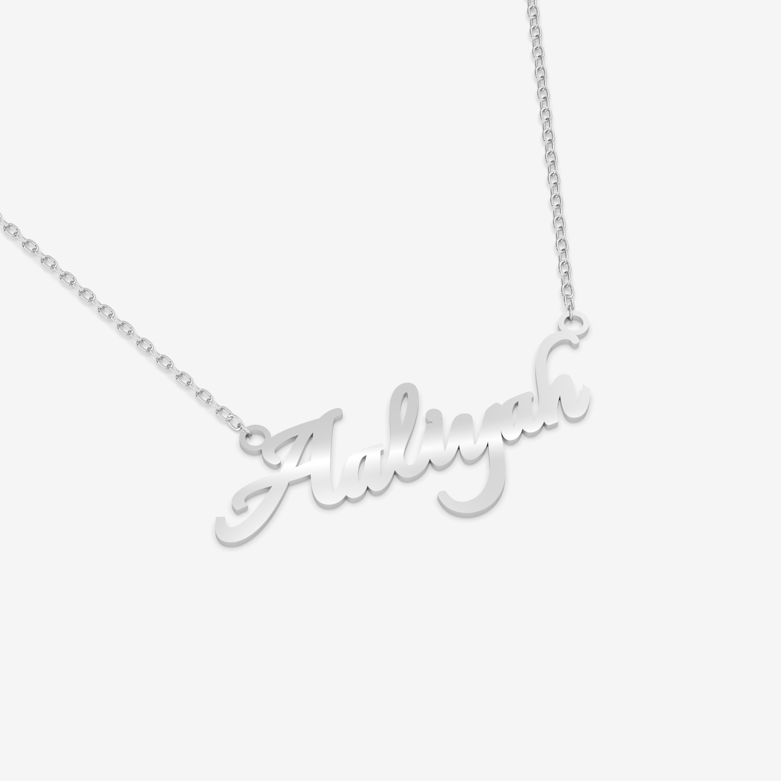 English Name Custom Gold Necklace – 18K Gold