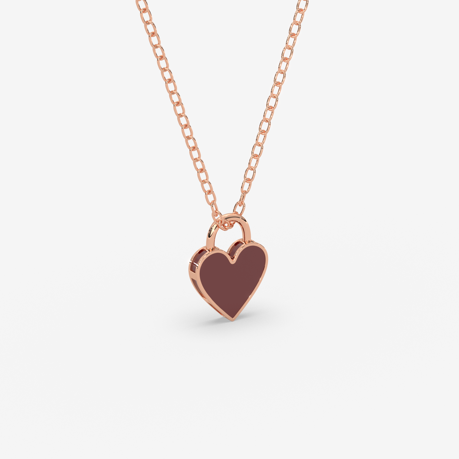 18k Gold Heart Padlock Pendant Necklace | Premium Dainty Jewelry