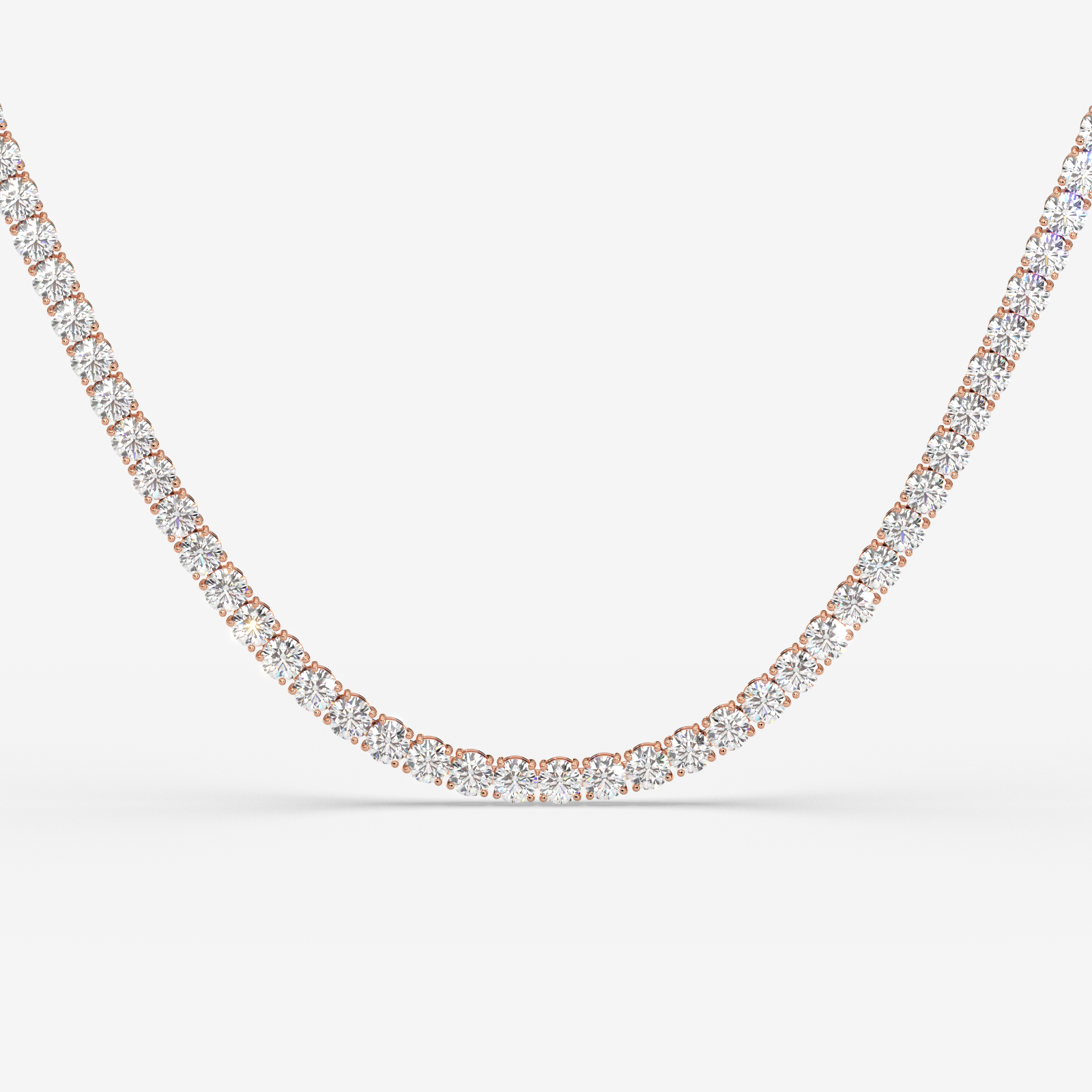 18K Gold Diamond Tennis Necklace