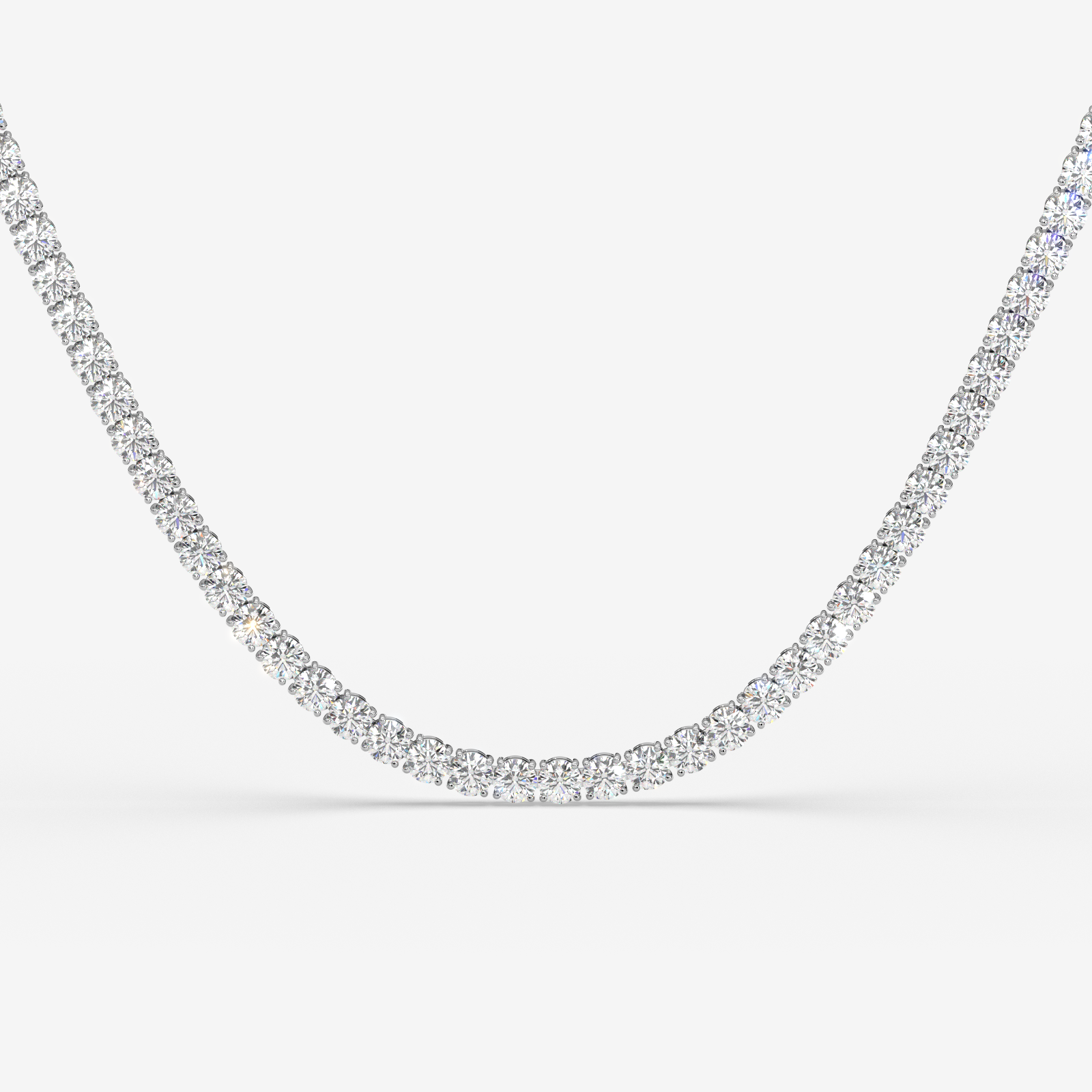 18K Gold Diamond Tennis Necklace