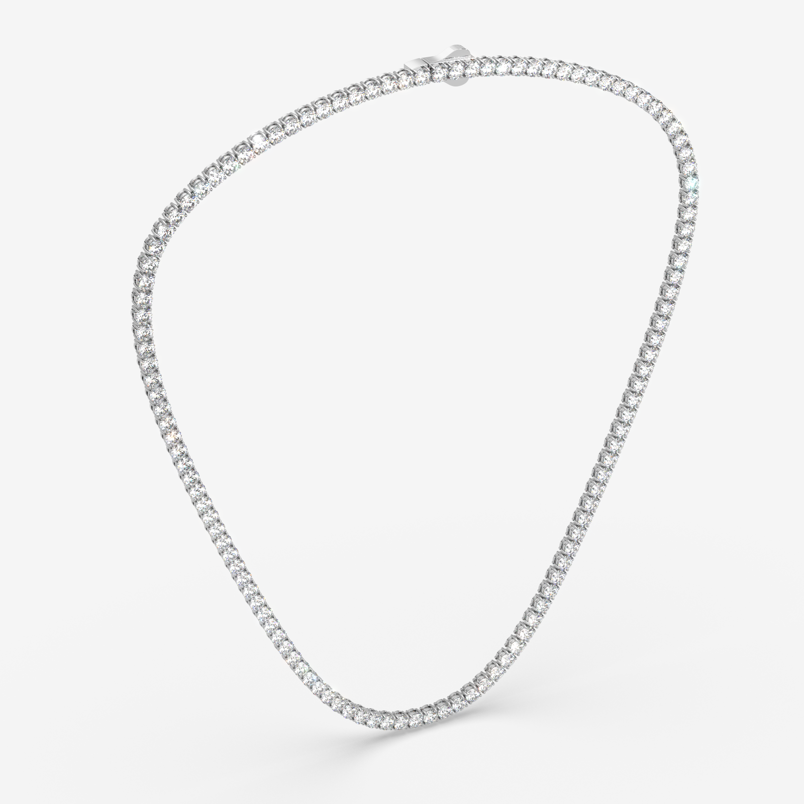 18K Gold Diamond Tennis Necklace