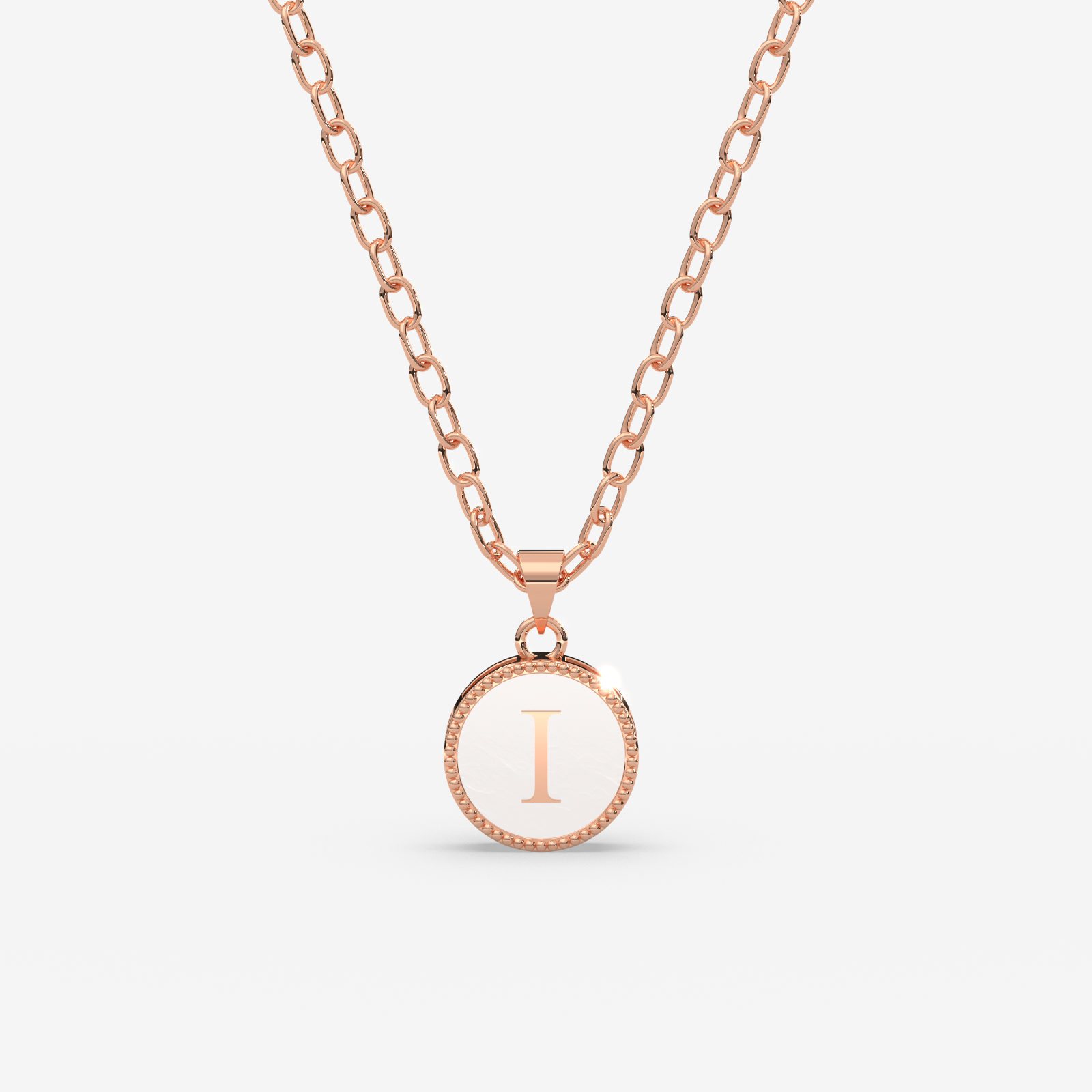 18K Gold Initial Pendant Necklace (A–Z)