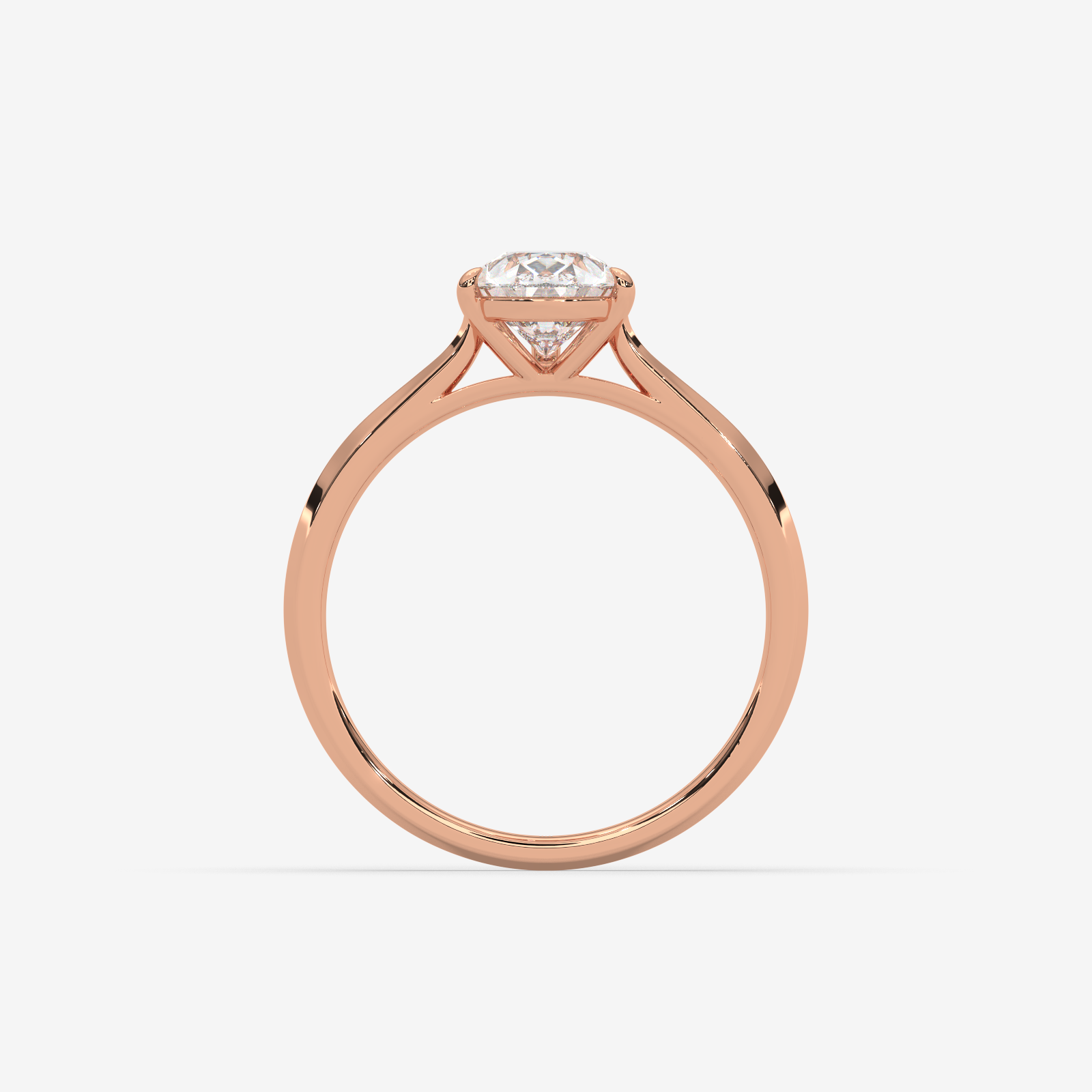 Solid Gold Pear Cut Solitaire Engagement Ring | Handcrafted Teardrop Diamond Ring