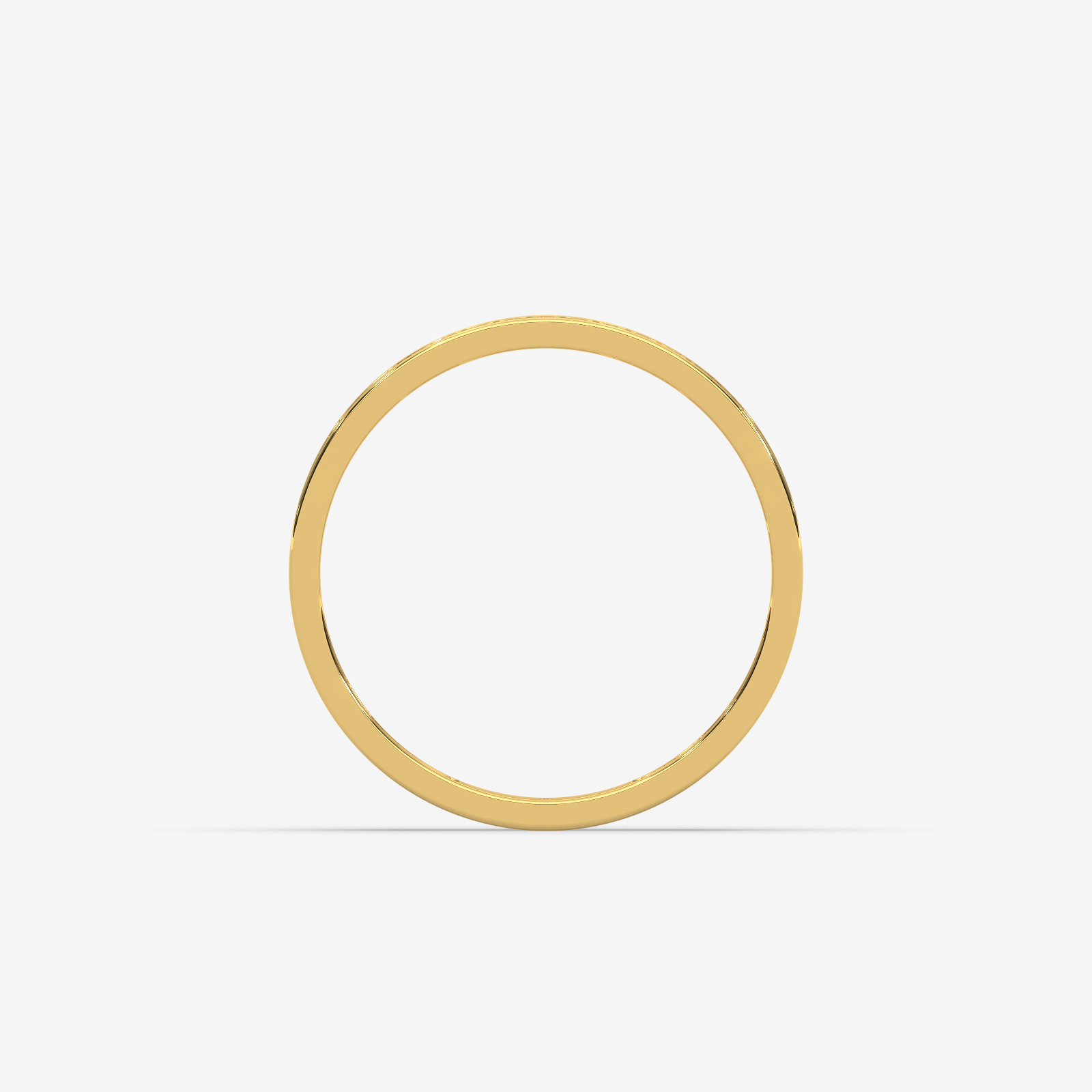 Eternal Sparkle Gold Pave Set Diamond Ring | Unisex Wedding & Anniversary Band