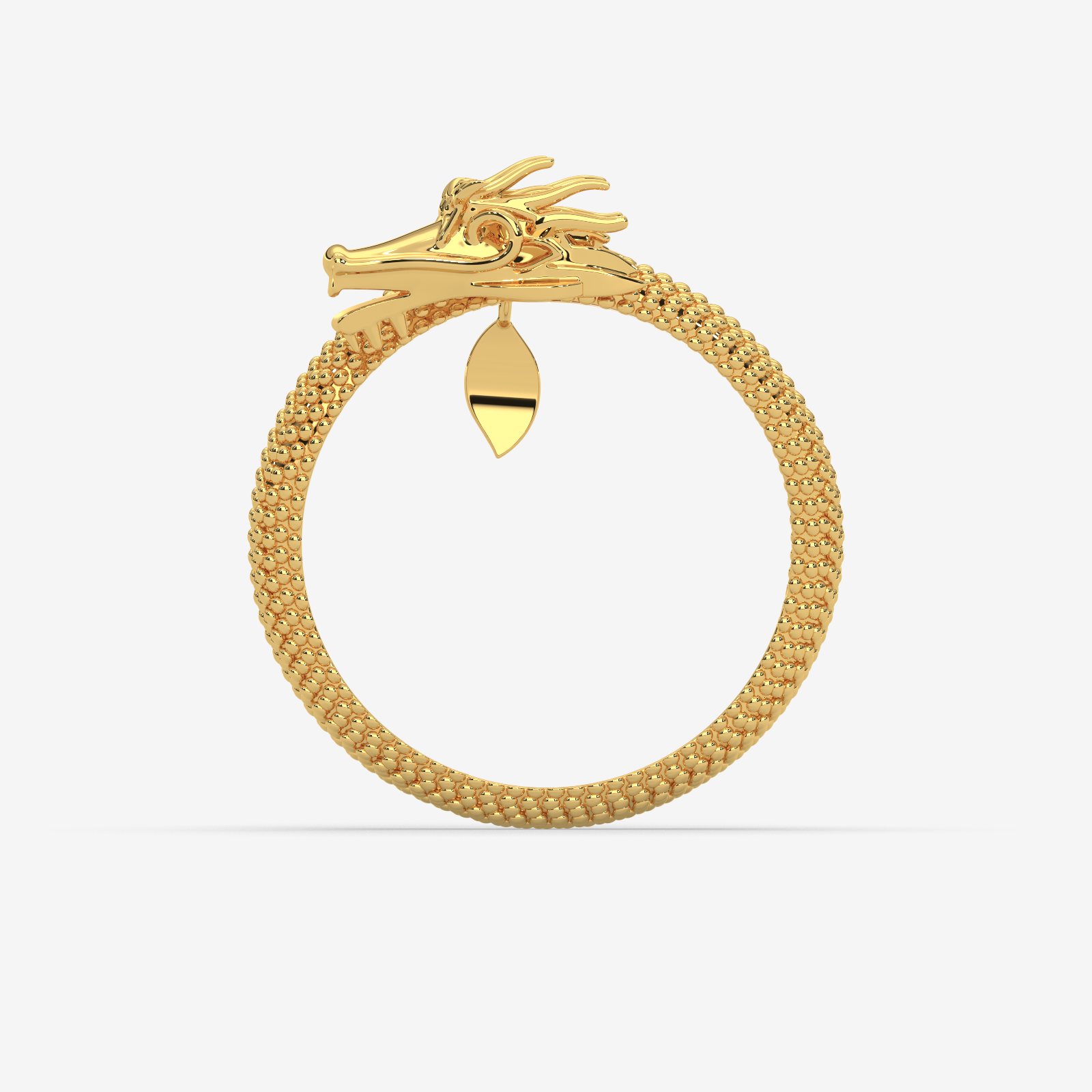 Elegant 18k Gold Dragon Ring for Women | Solid Gold Chinese Dragon Statement Jewelry