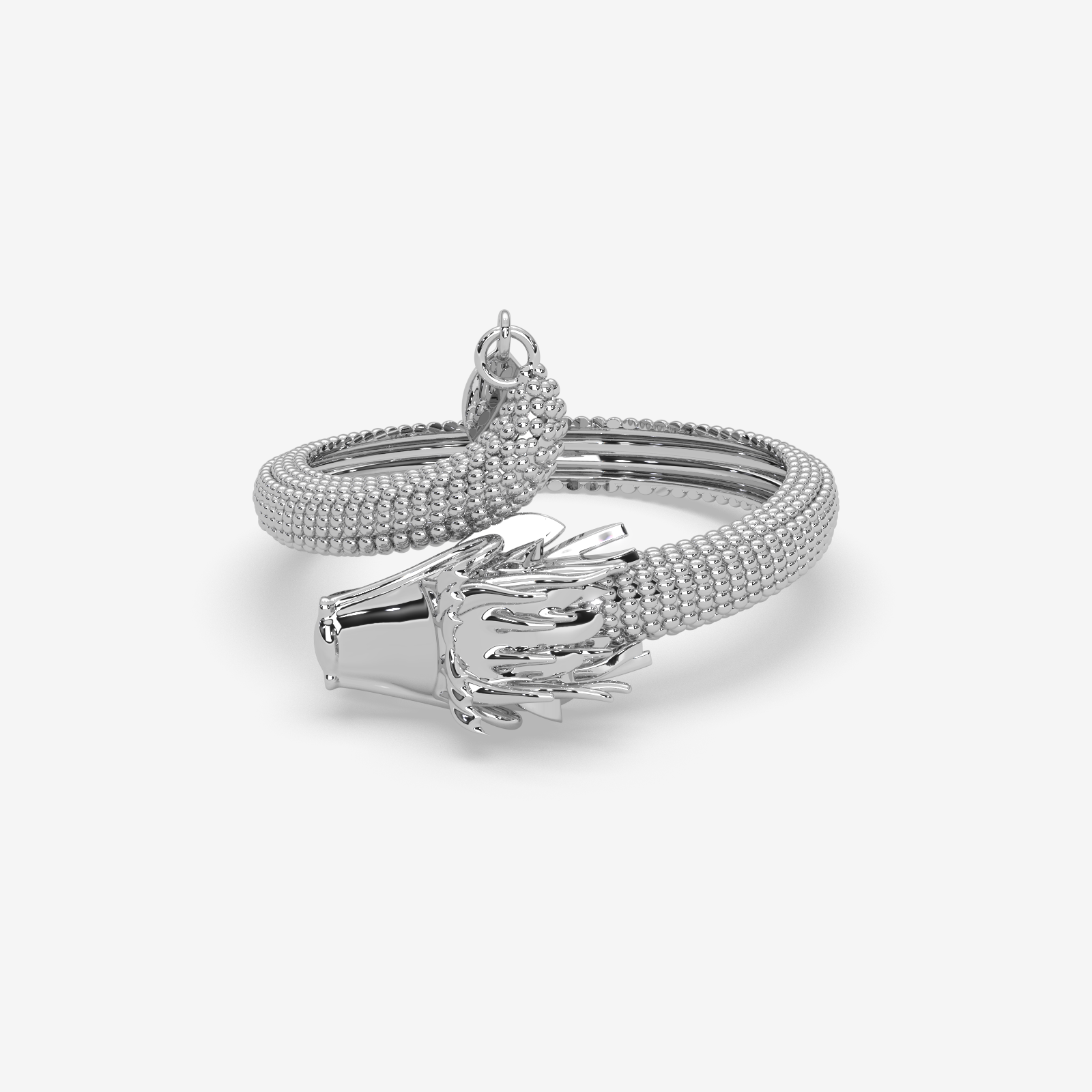 Elegant 18k Gold Dragon Ring for Women | Solid Gold Chinese Dragon Statement Jewelry