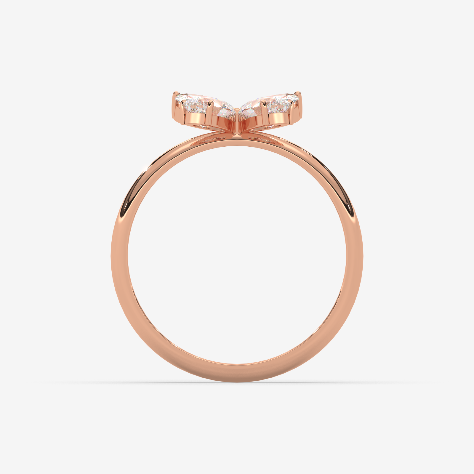 18K Gold Floral Cluster Diamond Ring