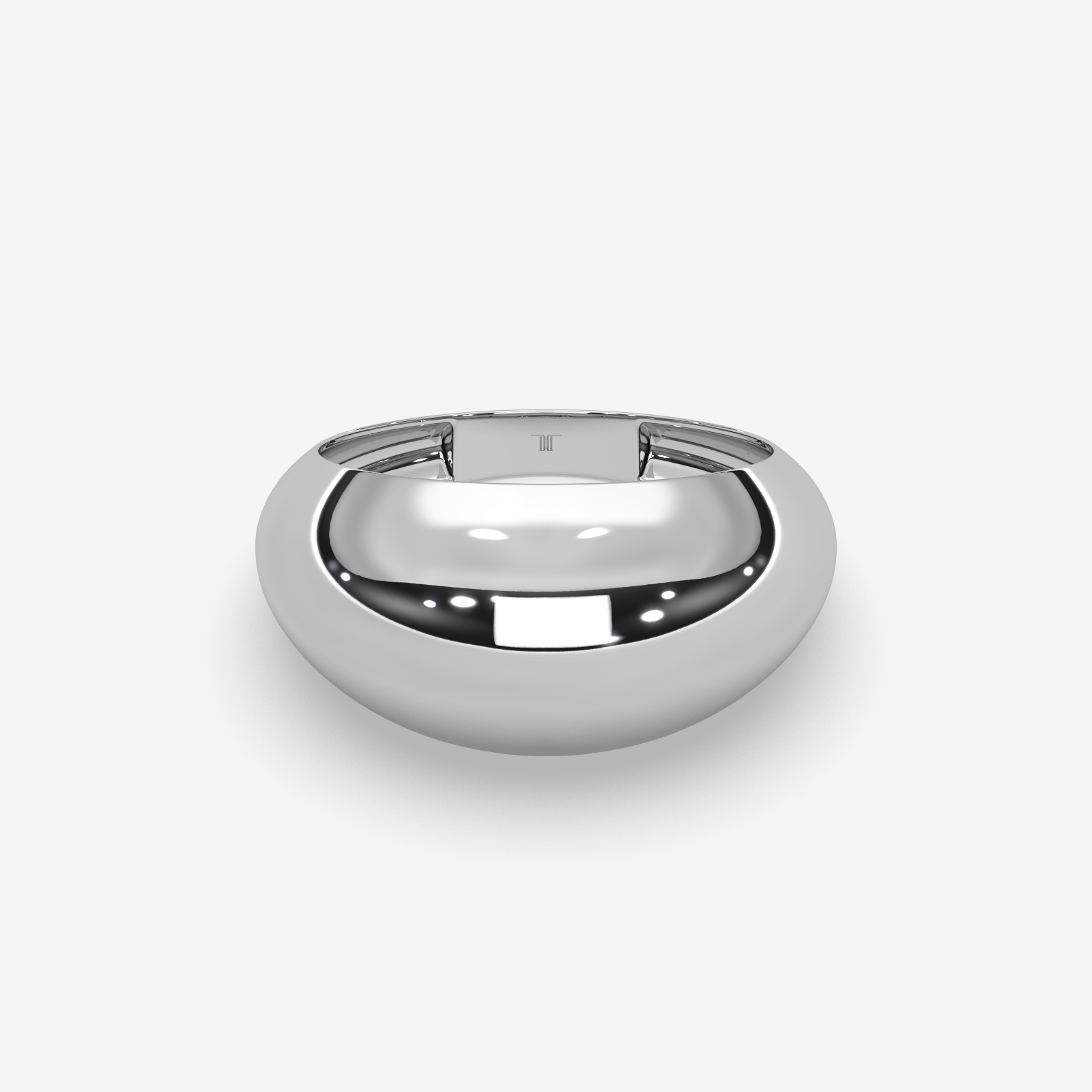 18K Gold Unisex Dome Ring | Bold Minimalist Chunky Statement Band