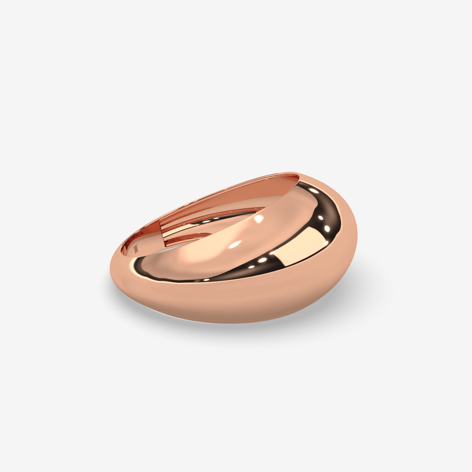 18K Gold Unisex Dome Ring | Bold Minimalist Chunky Statement Band
