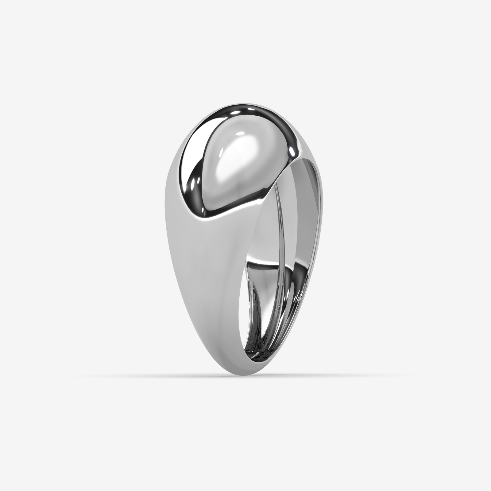 18K Gold Unisex Dome Ring | Bold Minimalist Chunky Statement Band