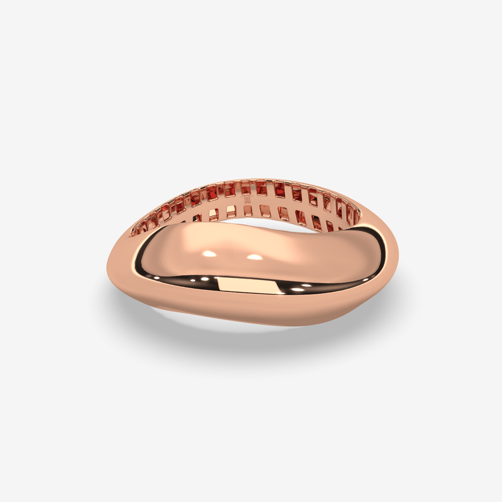 Solid Gold Dome Ring | Bold Chunky Statement Band | Minimalist High-Polish Jewelry