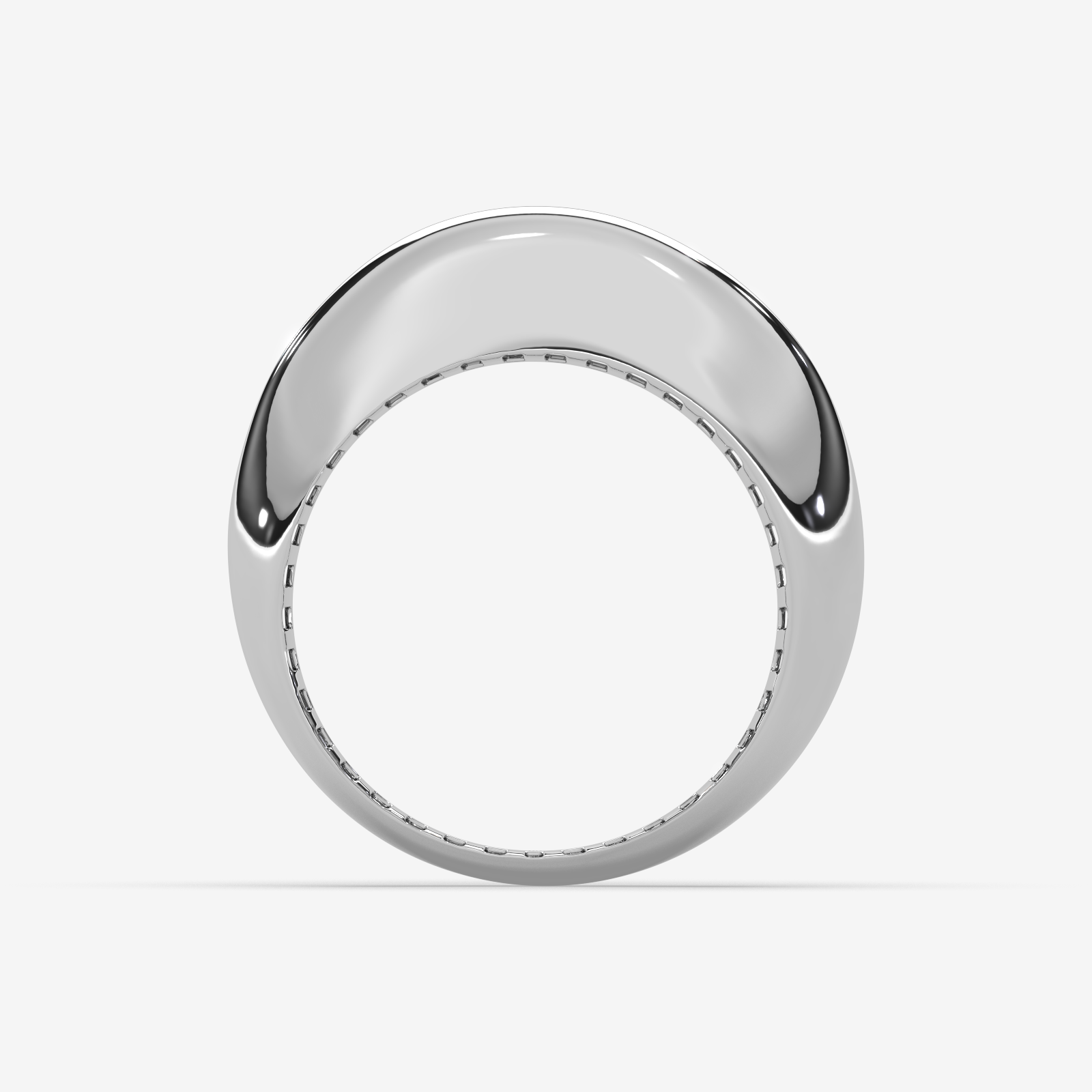 Solid Gold Dome Ring | Bold Chunky Statement Band | Minimalist High-Polish Jewelry