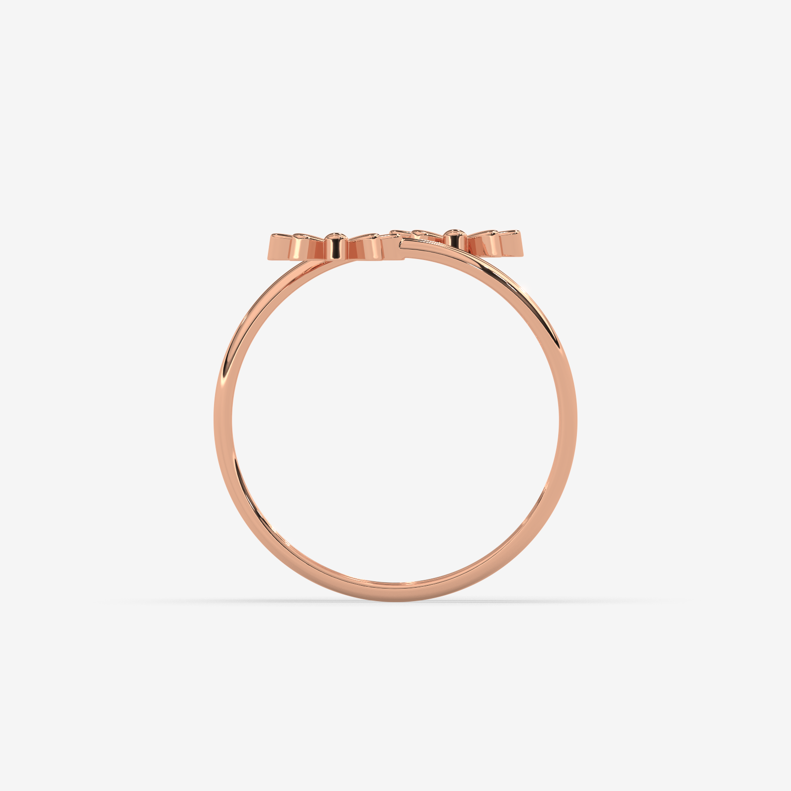 18K Gold Floral Spiral Ring | Double Daisy Wrap Design for Women