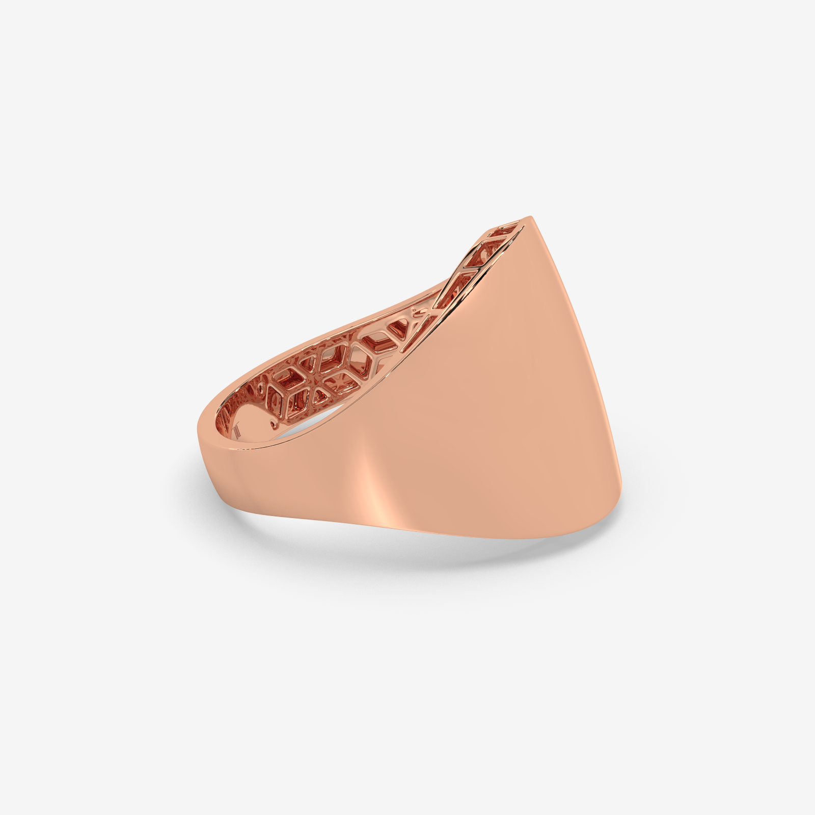 Unisex Solid Gold Chunky Dome Ring | Bold Polished Statement Band