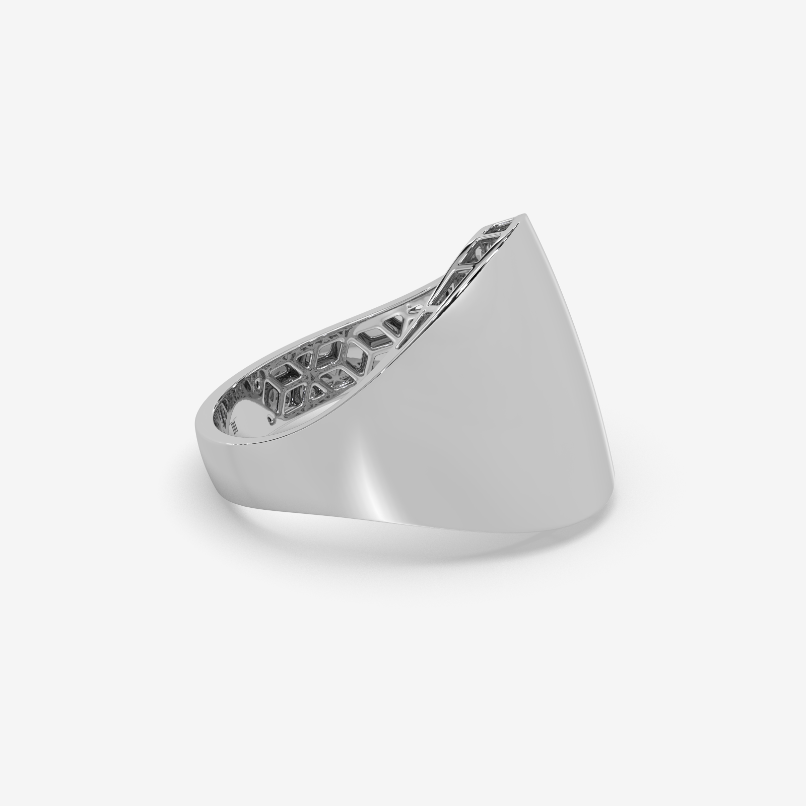 Unisex Solid Gold Chunky Dome Ring | Bold Polished Statement Band