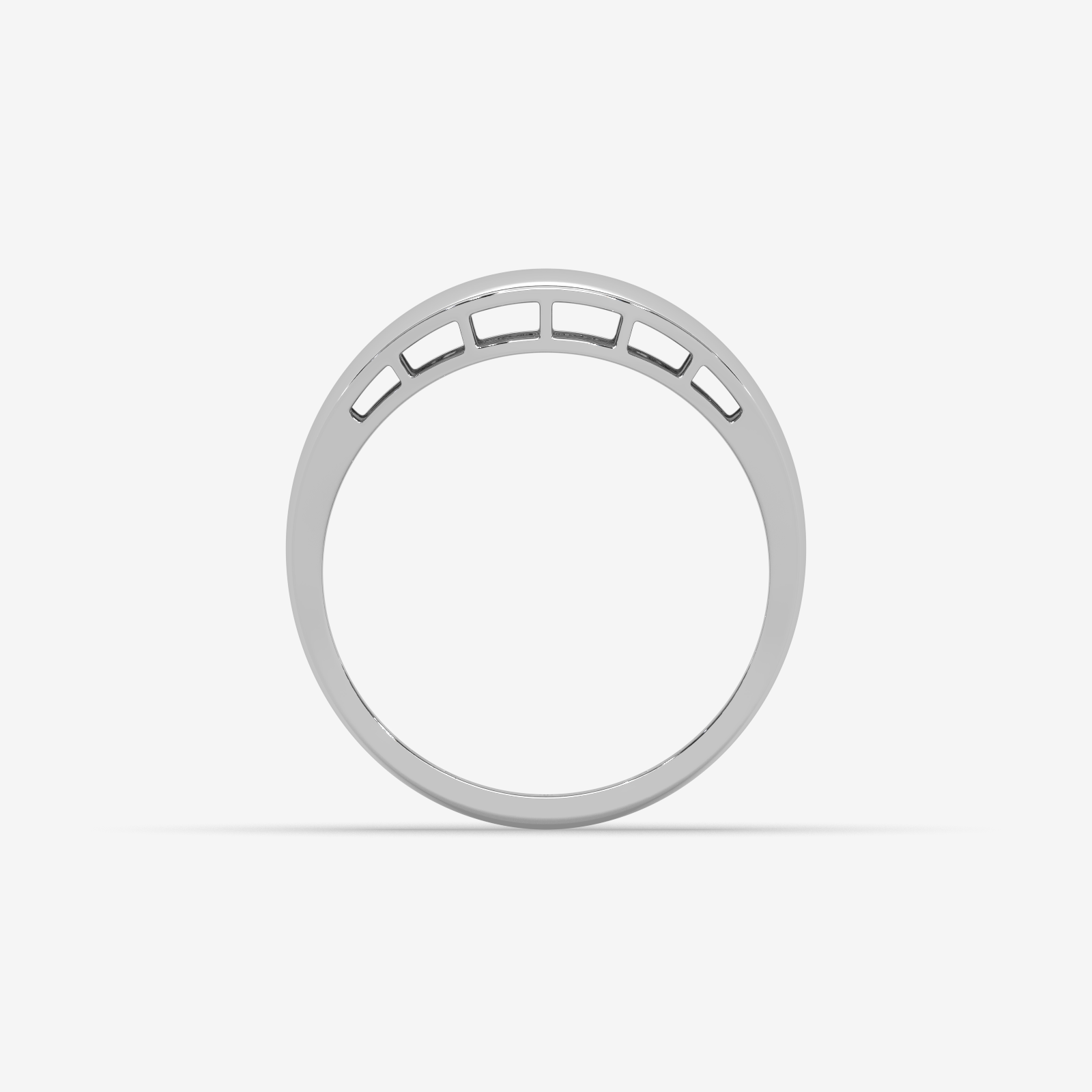 Unisex Solid Gold Chunky Dome Ring | Bold Polished Statement Band