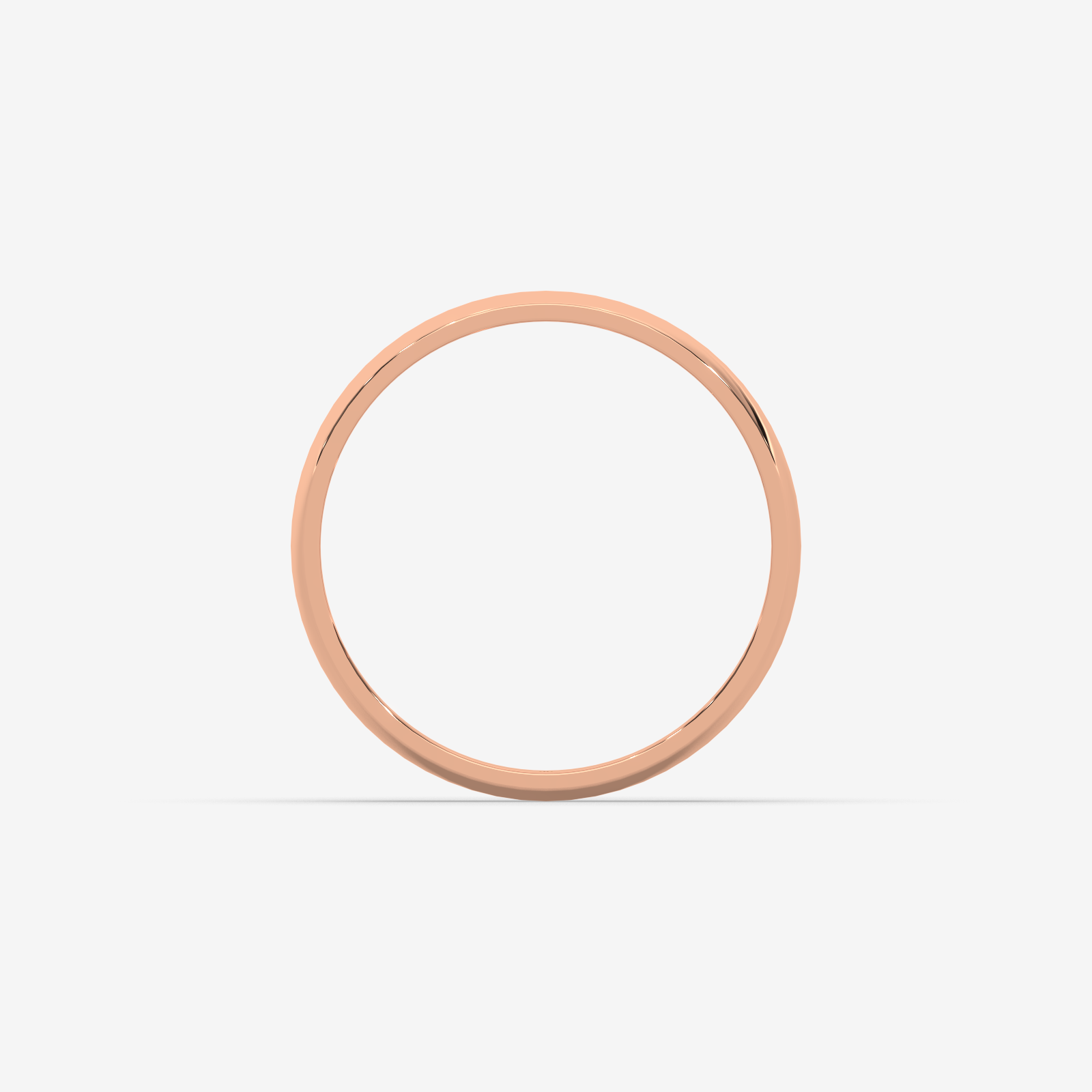 18K Solid Gold Dome Ring | Unisex Comfort-Fit High-Polished Wedding Band