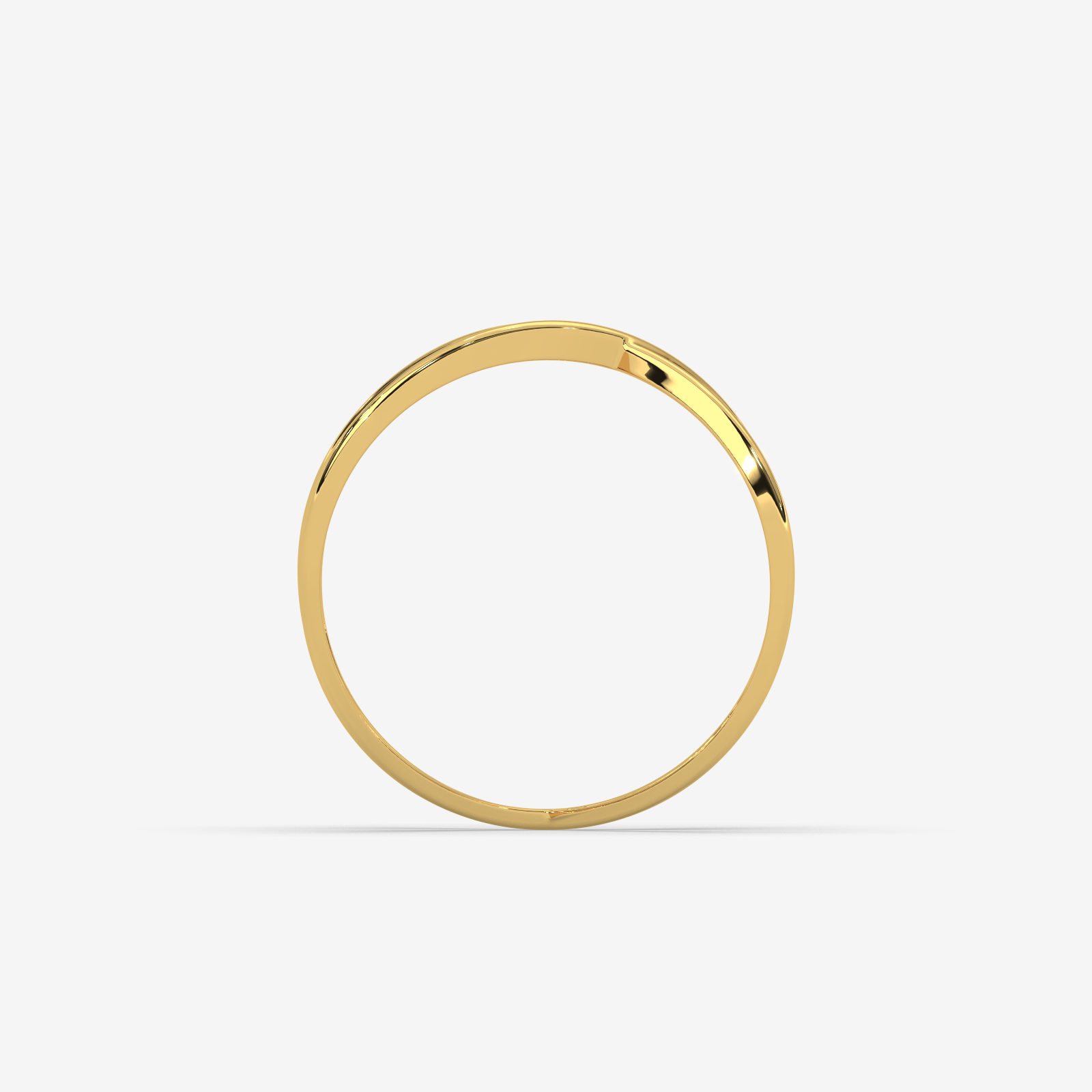 Solid 18K Gold Criss-Cross X Ring | Elegant Geometric Crossover Statement Jewelry for Women