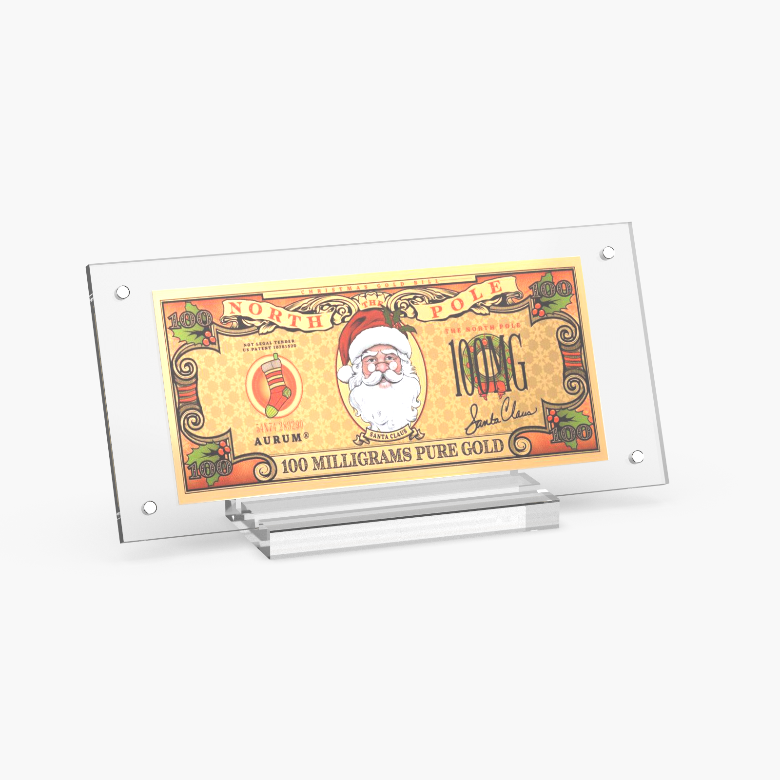 Christmas Santa’s 24K Gold Note Limited Edition Souvenir